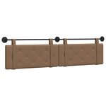 vidaXL Tête de lit suspendue Cappuccino Simili cuir