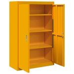 vidaXL Armoire de rangement 2 Pièces Jaune moutarde 90 x 40 x 140 cm