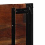 vidaXL Tête de lit 100 cm bois massif récupéré et fer