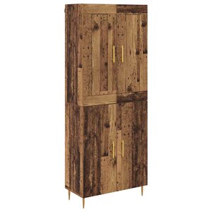 vidaXL Haut Armoire Bois Ancien 69 5 x 34 x 180 cm Bois d'ingénierie