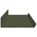 vidaXL Étagère flottante 4 Pièces Vert olive 80 x 9 x 2 5 cm Acier