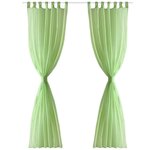 vidaXL Rideau fin Vert pomme 140x175 cm 2 Pièces