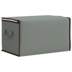vidaXL Boîte de rangement avec fenêtre latérale transparente 6 pc Gris