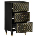 vidaXL Armoire latérale 40x33x75 cm bois massif de manguier