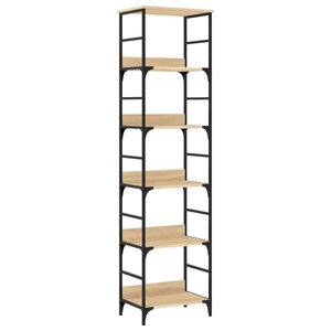 vidaXL Bibliothèque en chêne Sonoma 50x33x188 5 cm Bois d'ingénierie