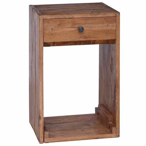 vidaXL Table de chevet Marron 63 x 30 x 79 cm Bois de Mahogany Massif