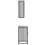 vidaXL Ensemble de meubles de salle de bain 2 Pièces Sonoma gris