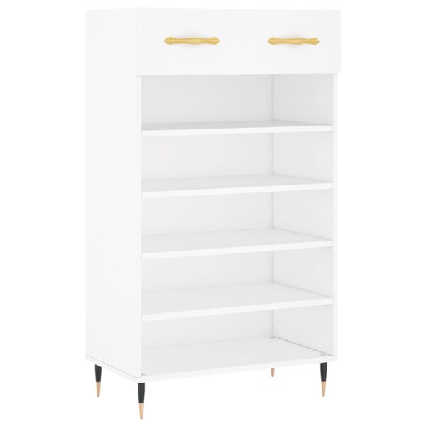vidaXL Armoire à chaussures blanc 60x35x105 cm bois d'ingénierie