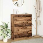 vidaXL Buffet vieux bois 80x35x99 cm bois d'ingénierie