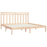 vidaXL Cadre de lit sans matelas 200x200 cm bois massif