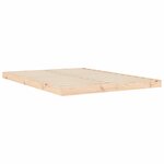vidaXL Cadre de lit sans matelas 135x190 cm bois de pin massif