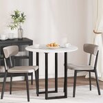 vidaXL Plateau de table Blanc 80 x 80 x 1.5 cm Bois d'ingénierie