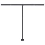 vidaXL Auvent manuel rétractable sur pied 350x250 cm Anthracite
