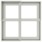 Jardinier vidaXL 100x100x60 cm en acier galvanisé