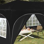 vidaXL Tente de fête pop-up 575 x 288 x 245 cm Noir Tissu Oxford