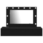 vidaXL Table de Toilette Noir 100 x 40 x 70 cm Bois d'ingénierie