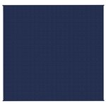 vidaXL Couverture lestée Bleu 220x230 cm 15 kg Tissu