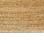 vidaXL Tapis de surface ovale Naturel 152 x 245 cm Jute