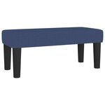 vidaXL Sommier à lattes de lit avec matelas Bleu 120x200 cm Tissu