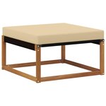 vidaXL Ensemble de canapés d'extérieur 6 pc Naturel et Beige