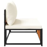 vidaXL Canapé de jardin sans accoudoirs coussins bois massif d'acacia