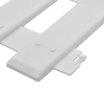 vidaXL Bordures de pelouse 25 Pièces Blanc 10 m PP