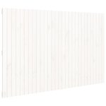 vidaXL Tête de lit murale Blanc 185x3x110 cm Bois massif de pin
