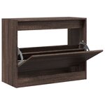 vidaXL Armoire à chaussures chêne marron 80x34x63 cm bois ingénierie