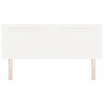 vidaXL Tête de lit avec des lumières à LED Blanc 144 cm PVC
