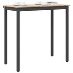 vidaXL Table de bar Naturel 110 x 55 x 105 cm Bois de pin massif