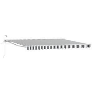 vidaXL Auvent rétractable électrique Anthracite et blanc 4 5 × 3 m