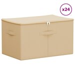 vidaXL Boîte de rangement 24 pc Tissu intissé 60 x 43 x 35 cm 90 3 L