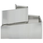 vidaXL Cache-pot de jardin Argent 60 x 60 x 50 cm Acier galvanisé