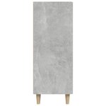 vidaXL Buffet gris béton 69 5x34x90 cm bois d'ingénierie