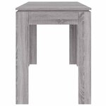 vidaXL Table à dîner sonoma gris 120x60x76 cm bois d'ingénierie