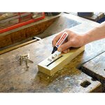 Marqueur Permanent 500 Corps Alu Jaune Pointe Large Biseautée 2-7 mm x 3 EDDING