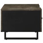 vidaXL Table basse noir 100x54x40 cm bois massif de manguier
