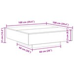 vidaXL Table Basse chêne artisanal 100 x 100 x 31 cm Bois d'ingénierie