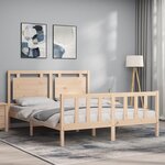 vidaXL Cadre de lit sans matelas 160x200 cm bois massif de pin
