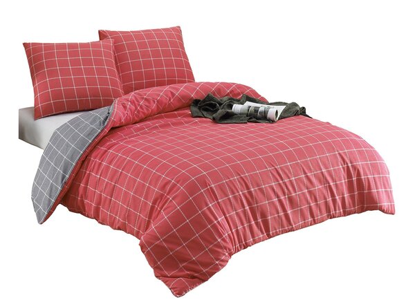 Parure de lit rouge TRENDY 240 x 220 cm