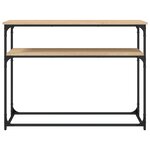 vidaXL Table console chêne sonoma 100x35 5x75 cm bois d'ingénierie