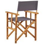 vidaXL Chaise de metteur en scène Bois massif d'acacia