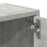 vidaXL Bibliothèque gris béton 40x24x77 cm bois d'ingénierie