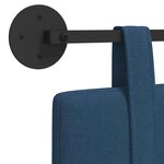 vidaXL Tête de lit suspendue Bleu Tissu