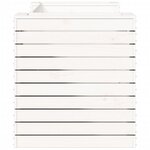 vidaXL Banc avec jardinières blanc 167 5x60x65 cm bois massif de pin