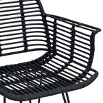 vidaXL Chaise de salle à manger 2 Pièces Noir 44 x 44 x 74 cm