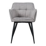 Lot de 4 chaises de salle à manger moderne design robuste 81 x 57 x 53 cm gris 03_0009803