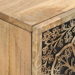 vidaXL Meuble TV 105x33x46 cm Bois massif de manguier