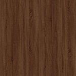 vidaXL Table basse Chêne marron 100x50x35 cm Bois d'ingénierie