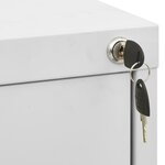 vidaXL Classeur Gris clair 46x62x102 5 cm Acier